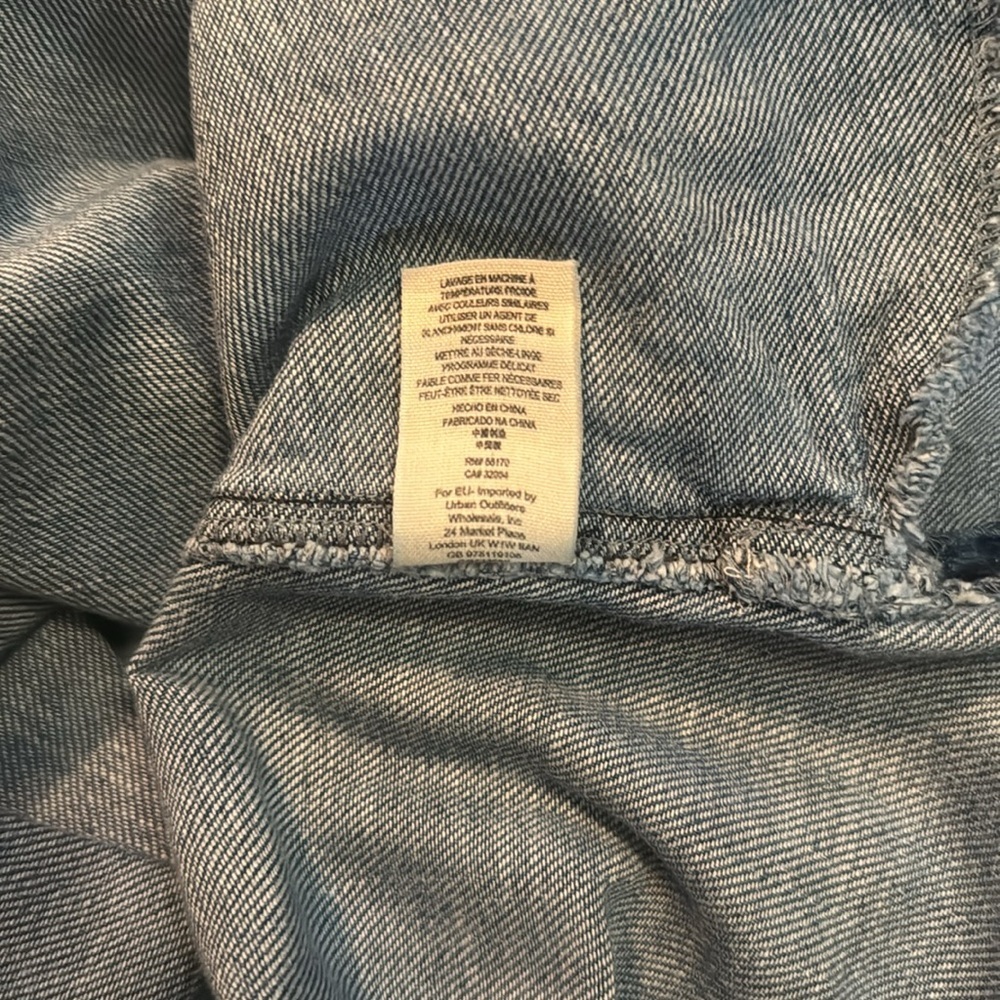 Free People Baby Blues Denim Tunic - Size Small Petite - Picture 10 of 10